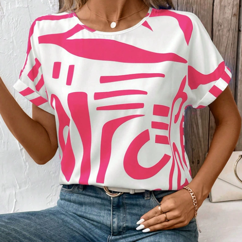 Camiseta casual de manga corta para mujer-ES